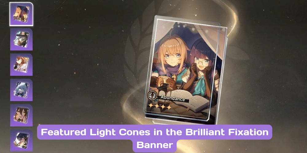 Featured Light Cones in the Brilliant Fixation Banner